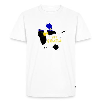 Guadeloupe - T-shirt Premium bio Homme - blanc - Devant - Nico (187cm)