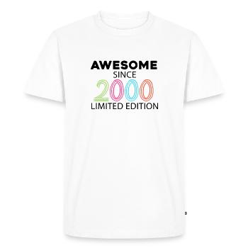 Fantastic since 2000 - born in 2000 - Men's Premium Organic T-Shirt - white - Front - Nico (187cm)