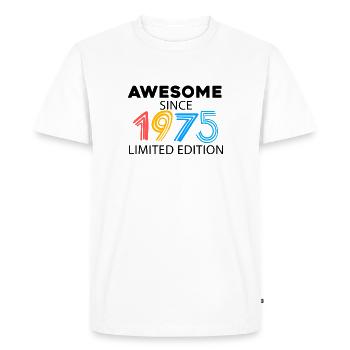 Fantastique depuis 1975 - né en 1975 - T-shirt Premium bio Homme - blanc - Devant - Nico (187cm)
