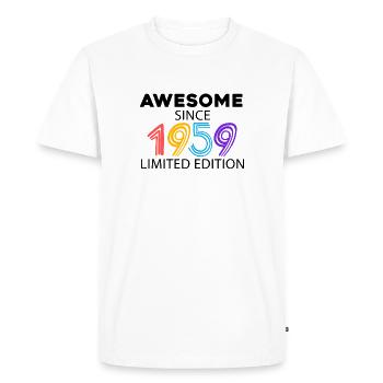Fantastic since 1959 - born in 1959 - Men's Premium Organic T-Shirt - white - Front - Nico (187cm)