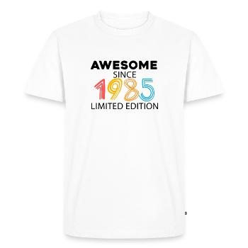Fantastique depuis 1985 - né en 1985 - T-shirt Premium bio Homme - blanc - Devant - Nico (187cm)