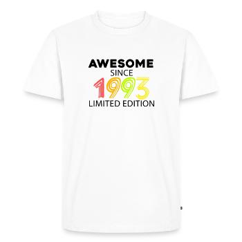 Fantastic since 1993 - born in 1993 - Men's Premium Organic T-Shirt - white - Front - Nico (187cm)