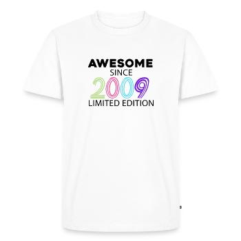 Fantastic since 2009 - Vintage 2009 - Men's Premium Organic T-Shirt - white - Front - Nico (187cm)