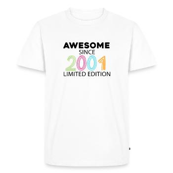 Fantastique depuis 2001 - né en 2001 - T-shirt Premium bio Homme - blanc - Devant - Nico (187cm)