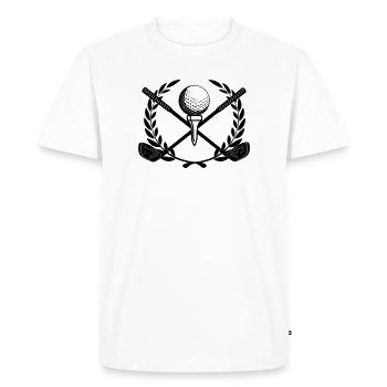Couronne de laurier Golfin - T-shirt Premium bio Homme - blanc - Devant - Nico (187cm)