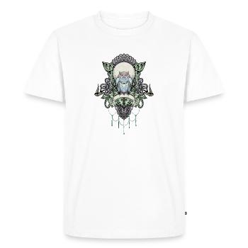 Mignon hibou décoratif - T-shirt Premium bio Homme - blanc - Devant - Nico (187cm)