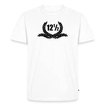 Lauwerkrans 12 ans et demi - T-shirt Premium bio Homme - blanc - Devant - Nico (187cm)