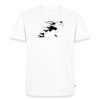 Runner Icon Illustration Sprinter Graphic icon - Men's Premium Organic T-Shirt - white - Front - Nico (187cm)