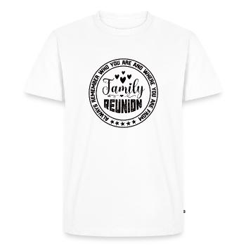 Réunion de famille Une famille qui prie ensemble - T-shirt Premium bio Homme - blanc - Devant - Nico (187cm)