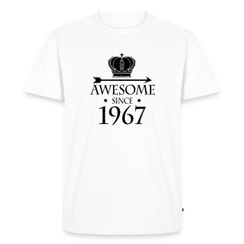 Born in 1967 - Fantastic since 1967 - Men's Premium Organic T-Shirt - white - Front - Nico (187cm)