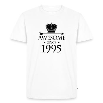 Né en 1995 - Fantastique depuis 1995 - T-shirt Premium bio Homme - blanc - Devant - Nico (187cm)