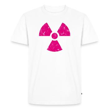 Radioactivité - T-shirt Premium bio Homme - blanc - Devant - Nico (187cm)