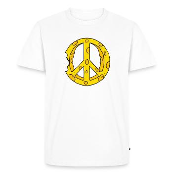 Fromage Paix Paix - T-shirt Premium bio Homme - blanc - Devant - Nico (187cm)