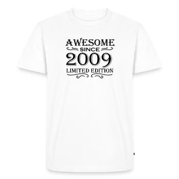 2009 - Millésime 2009 - Fantastique depuis 2009 - T-shirt Premium bio Homme - blanc - Devant - Nico (187cm)