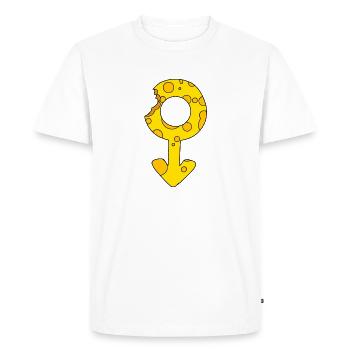 transgender woman - Men's Premium Organic T-Shirt - white - Front - Nico (187cm)