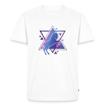 Licorne - T-shirt Premium bio Homme - blanc - Devant - Nico (187cm)