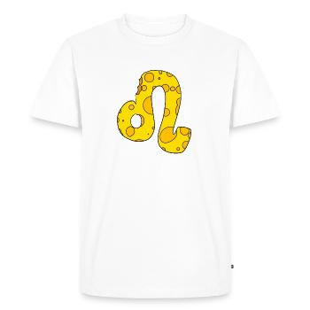 Signe du zodiaque Lion - T-shirt Premium bio Homme - blanc - Devant - Nico (187cm)