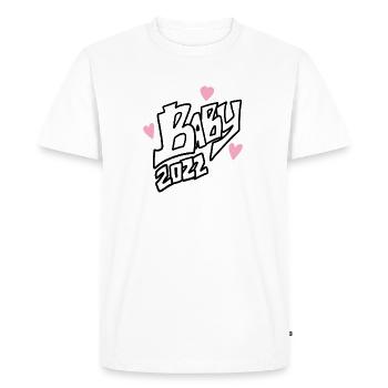 Bébé - T-shirt Premium bio Homme - blanc - Devant - Nico (187cm)