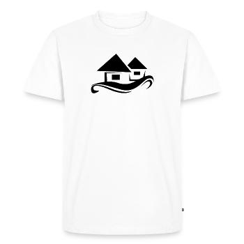 Maison - T-shirt Premium bio Homme - blanc - Devant - Nico (187cm)