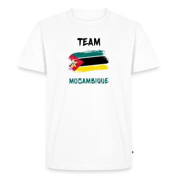 Drapeaux de l'équipe du Mozambique - T-shirt Premium bio Homme - blanc - Devant - Nico (187cm)