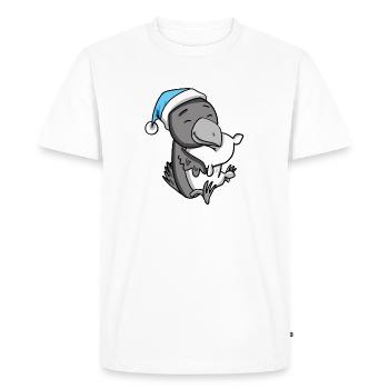 Crow Baby - Men's Premium Organic T-Shirt - white - Front - Nico (187cm)