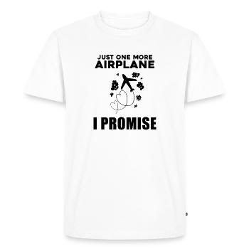 Cadeau de pilote d’avion - T-shirt Premium bio Homme - blanc - Devant - Nico (187cm)