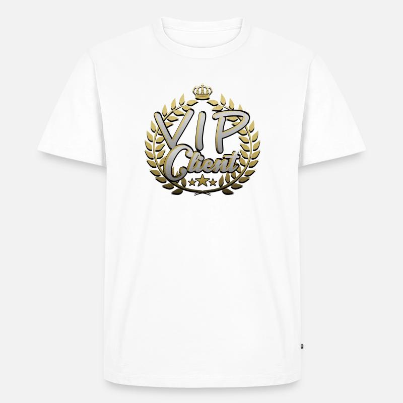 VIP Client - Männer Premium Bio T-Shirt - Weiß