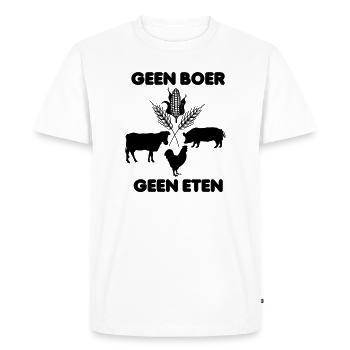 Farm products no farmer no food - Men's Premium Organic T-Shirt - white - Front - Nico (187cm)