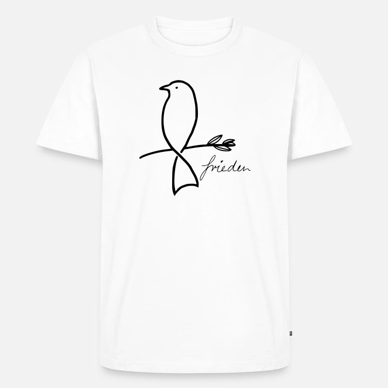 Peace - Men's Premium Organic T-Shirt - white