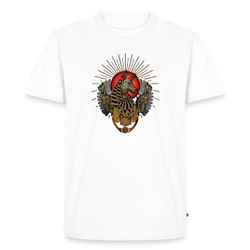 l’anubis sombre - T-shirt Premium bio Homme - blanc - Devant - Nico (187cm)