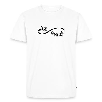 Meilleurs amis pour toujours - T-shirt Premium bio Homme - blanc - Devant - Nico (187cm)