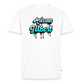 Motif Gilbert Arizona - T-shirt Premium bio Homme - blanc - Devant - Nico (187cm)