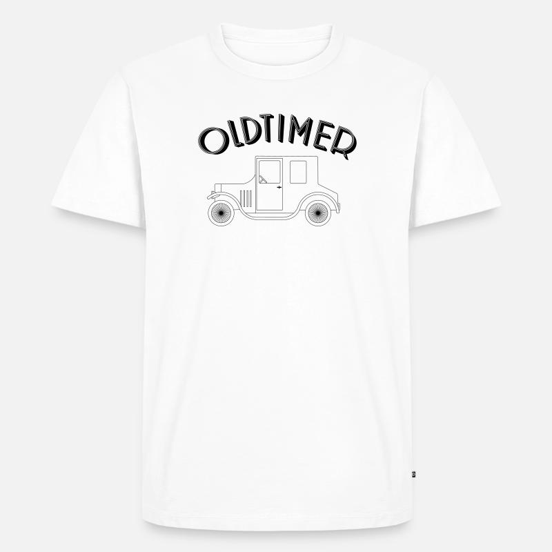 Oldtimer Design - Classic Cars - Männer Premium Bio T-Shirt - Weiß