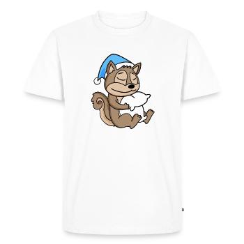 Squirrel Baby - Men's Premium Organic T-Shirt - white - Front - Nico (187cm)