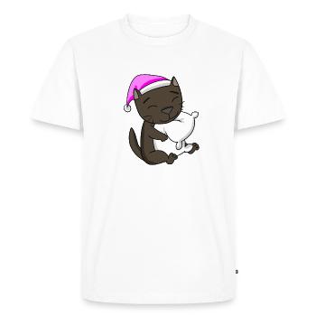 Chat race de chat La Havane - T-shirt Premium bio Homme - blanc - Devant - Nico (187cm)
