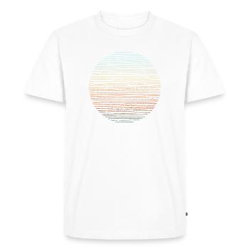 illustration d’aventure ronde - T-shirt Premium bio Homme - blanc - Devant - Nico (187cm)