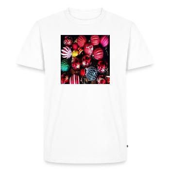 Christmas tree balls - Christmas decorations - Men's Premium Organic T-Shirt - white - Front - Nico (187cm)