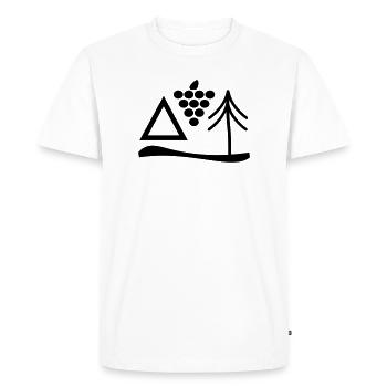 Timeout - T-shirt Premium bio Homme - blanc - Devant - Nico (187cm)