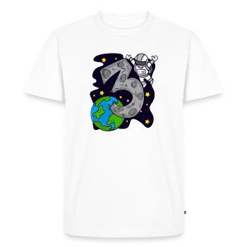 3 years old boy - 3 birthday gift - Men's Premium Organic T-Shirt - white - Front - Nico (187cm)