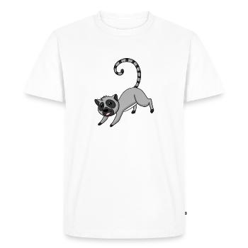 Lémurien pour enfants - T-shirt Premium bio Homme - blanc - Devant - Nico (187cm)