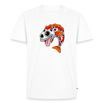 Cadeau d’illustration de poisson Koi japonais - T-shirt Premium bio Homme - blanc - Devant - Nico (187cm)