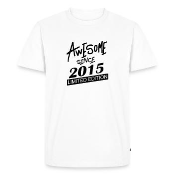2015 - Vintage 2015 - Men's Premium Organic T-Shirt - white - Front - Nico (187cm)