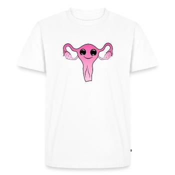 Cute cute uterus - Men's Premium Organic T-Shirt - white - Front - Nico (187cm)