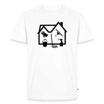 Home Cleaner window cleaner - Men's Premium Organic T-Shirt - white - Front - Nico (187cm)