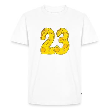 23 ans - Cadeau de 23e anniversaire - 1923 - T-shirt Premium bio Homme - blanc - Devant - Nico (187cm)