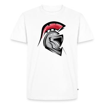 Gladiator Icon Helmet Illustration Graphic icon - Men's Premium Organic T-Shirt - white - Front - Nico (187cm)
