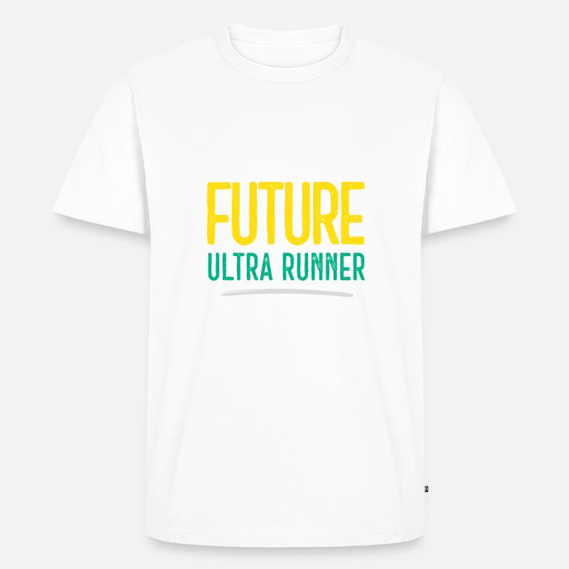 Future Ultra Runner - Männer Premium Bio T-Shirt - Weiß