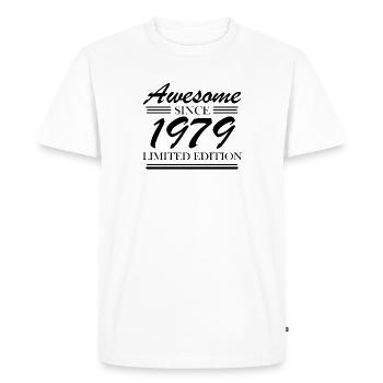 1979 - Né en 1979 - T-shirt Premium bio Homme - blanc - Devant - Nico (187cm)