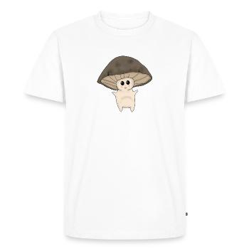 Mâles champignons - T-shirt Premium bio Homme - blanc - Devant - Nico (187cm)