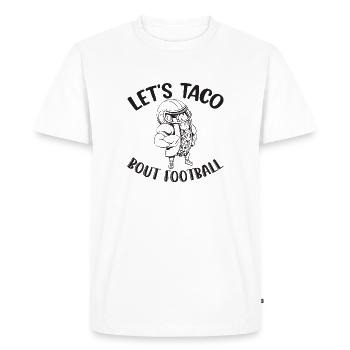 Journée du match de football Taco Bout - T-shirt Premium bio Homme - blanc - Devant - Nico (187cm)